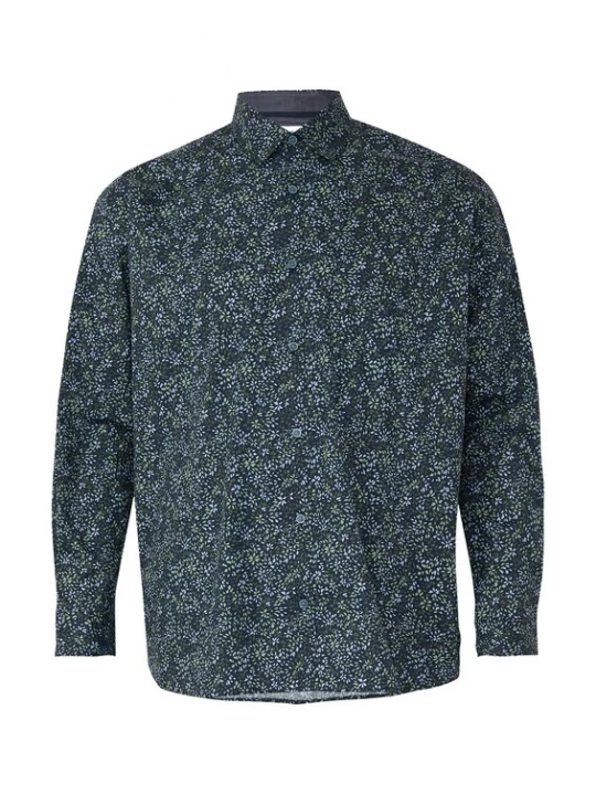 Foto van product s.Oliver Overhemd navy / pastelblauw / groen