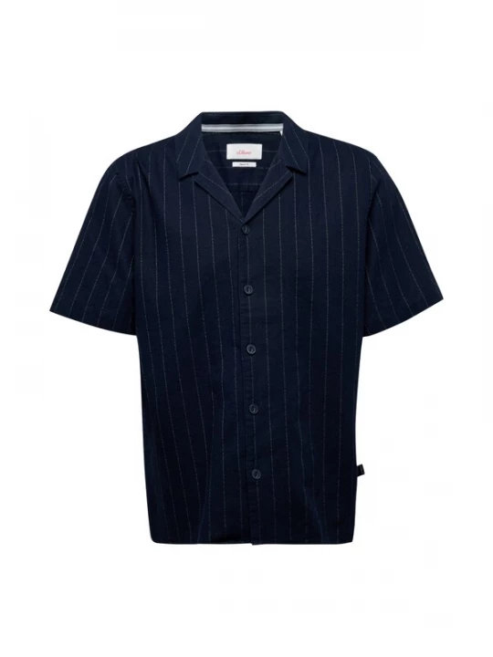 Foto van product s.Oliver Overhemd navy / zilver