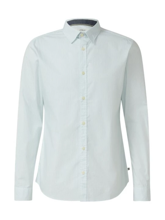 Foto van product s.Oliver Overhemd pastelgroen / offwhite