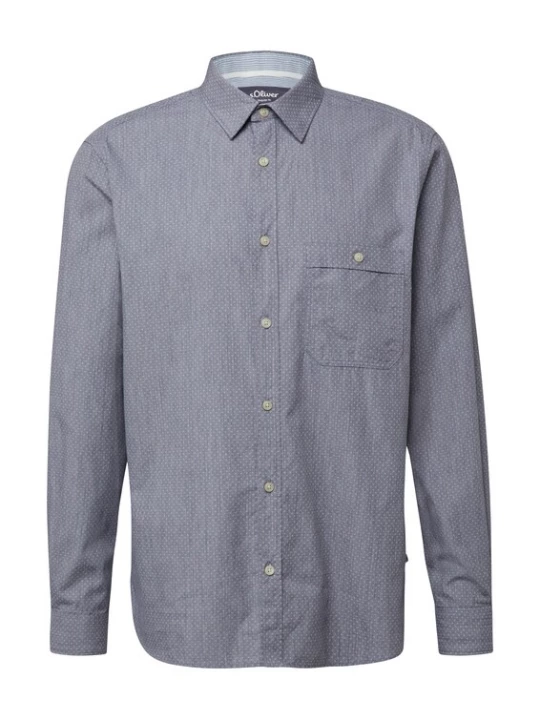 Foto van product s.Oliver Overhemd smoky blue / lichtblauw