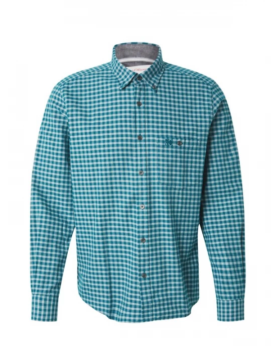 Foto van product s.Oliver Overhemd turquoise / petrol / wit