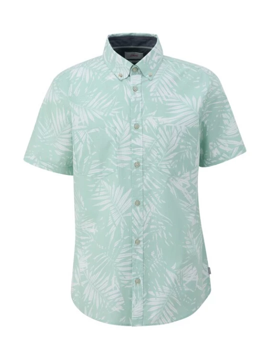 Foto van product s.Oliver Overhemd turquoise / wit
