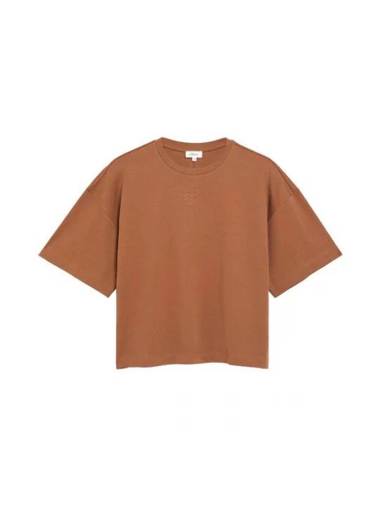 Foto van product s.Oliver Oversized shirt karamel
