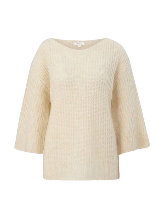 Foto van product s.Oliver Oversized trui ivoor
