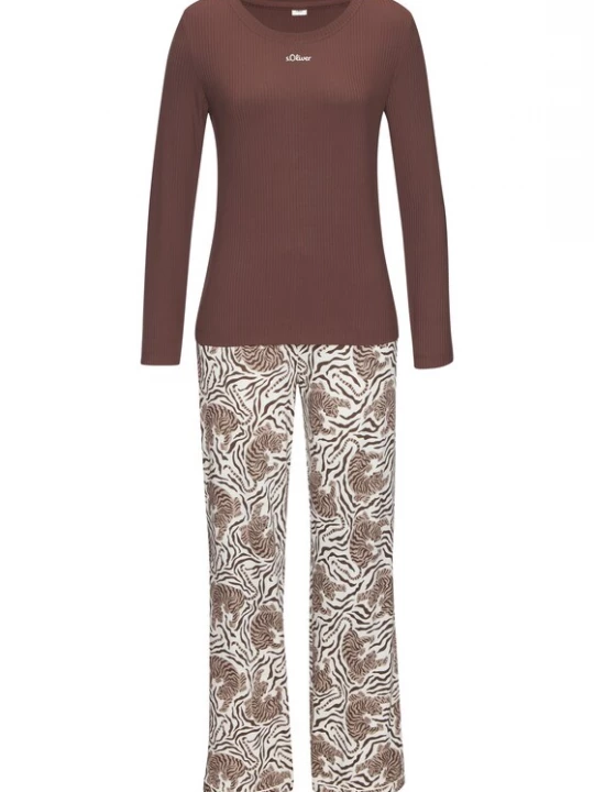Foto van product s.Oliver Pyjama beige / bruin