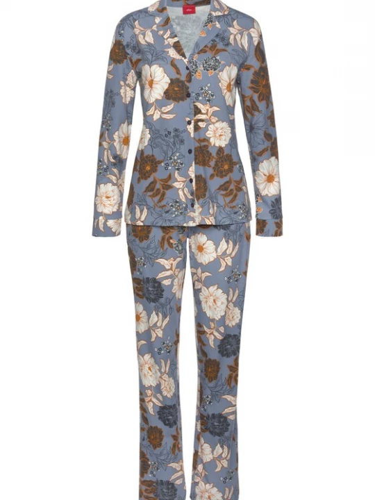 Foto van product s.Oliver Pyjama duifblauw / gemengde kleuren