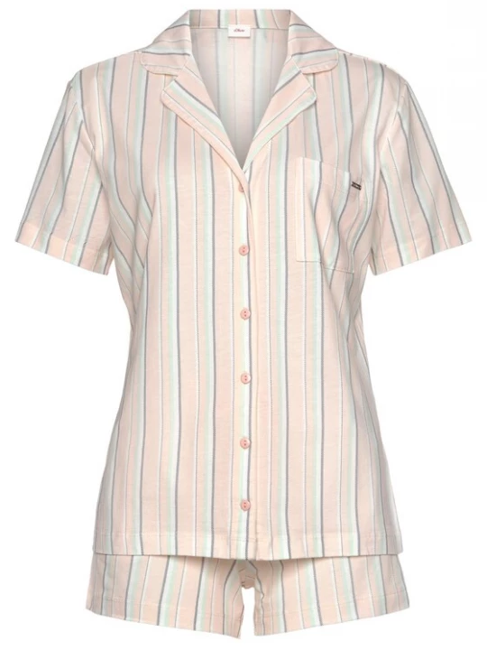 Foto van product s.Oliver Pyjama gemengde kleuren / abrikoos
