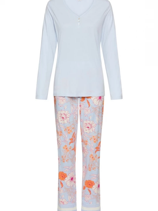 Foto van product s.Oliver Pyjama hemelsblauw / oranje / pink / wit