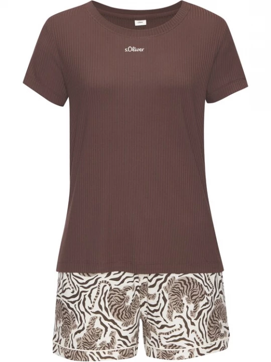 Foto van product s.Oliver Pyjama lichtbeige / bruin