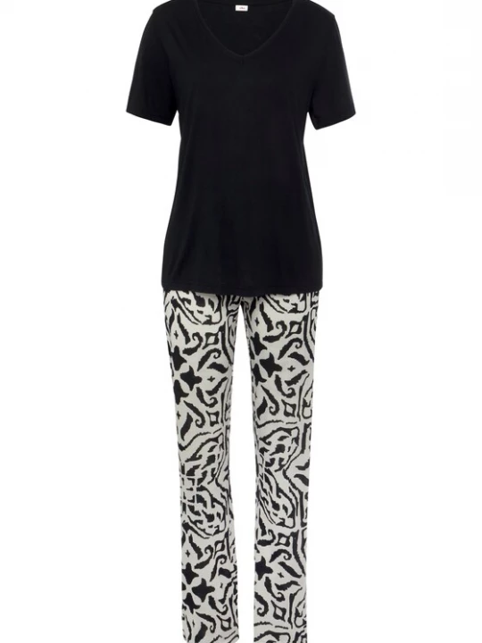Foto van product s.Oliver Pyjama zwart / wit