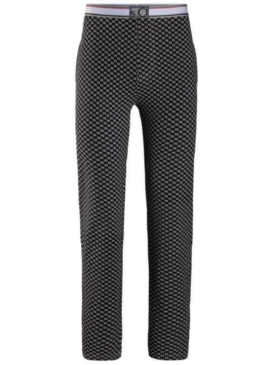Foto van product s.Oliver Pyjamabroek abrikoos / rood / zwart