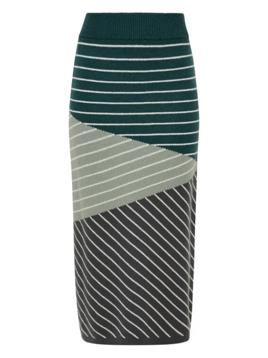 Foto van product s.Oliver Rok donkergrijs / kaki / wit