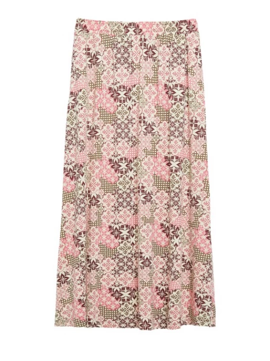 Foto van product s.Oliver Rok ecru / olijfgroen / rosa / bordeaux