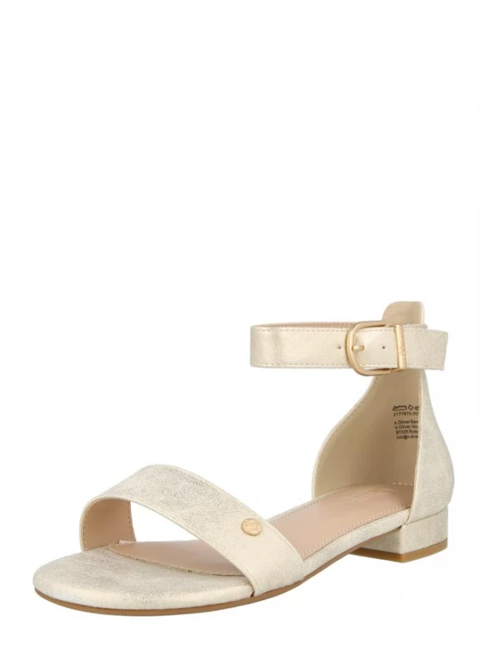 Foto van product s.Oliver Sandalen met riem goud
