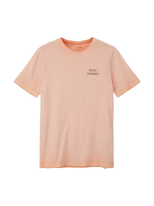 Foto van product s.Oliver Shirt abrikoos / zwart