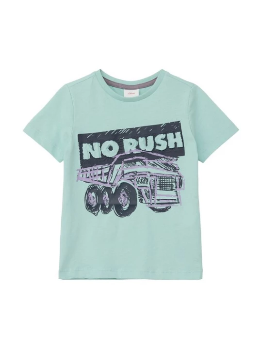 Foto van product s.Oliver Shirt antraciet / mintgroen / lavendel