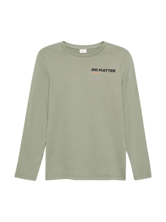 Foto van product s.Oliver Shirt antraciet / pastelgroen / lichtoranje / zwart