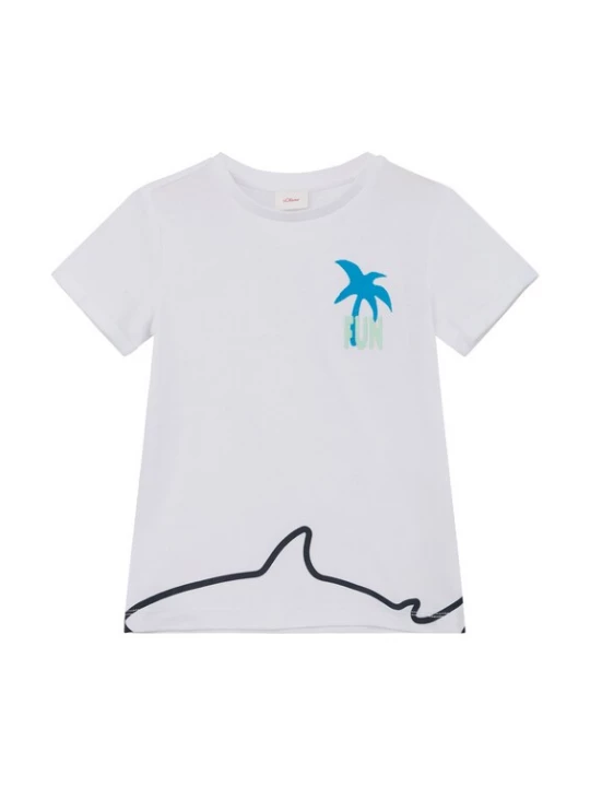 Foto van product s.Oliver Shirt azuur / pastelgroen / zwart / wit