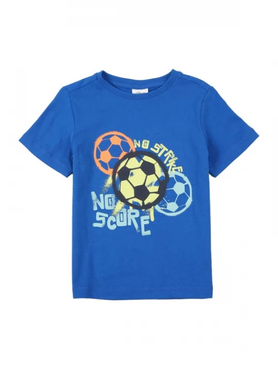 Foto van product s.Oliver Shirt azuur / royal blue / koningsblauw / geel / rosa