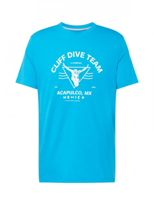 Foto van product s.Oliver Shirt azuur / wit