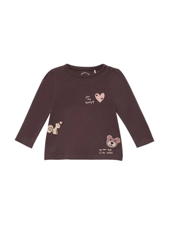 Foto van product s.Oliver Shirt beige / aubergine / braam / rosé