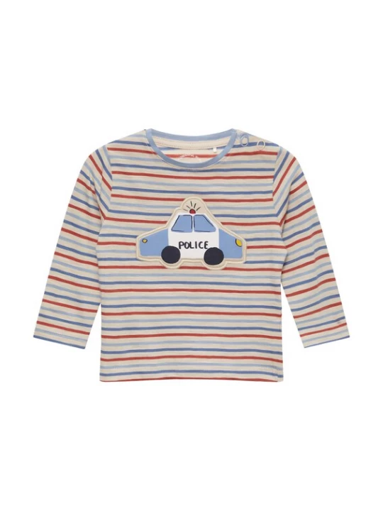 Foto van product s.Oliver Shirt beige / blauw denim / rood / zwart