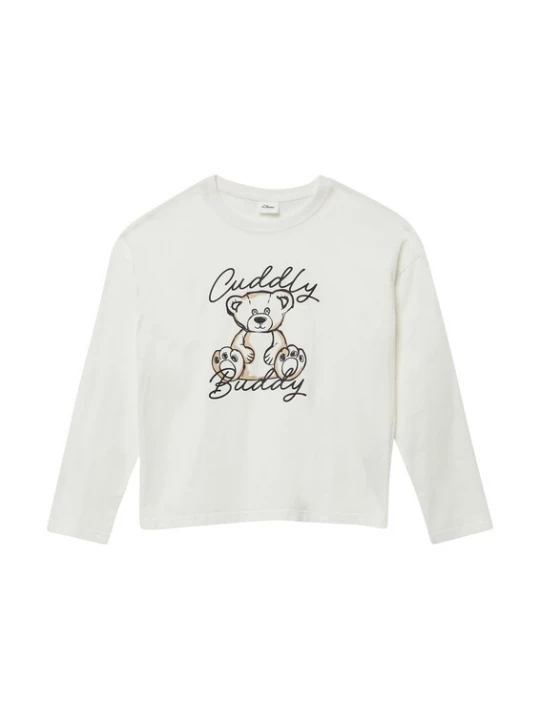 Foto van product s.Oliver Shirt beige / crème / zwart