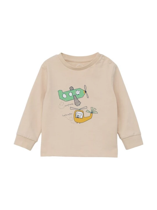 Foto van product s.Oliver Shirt beige / curry / lichtgroen