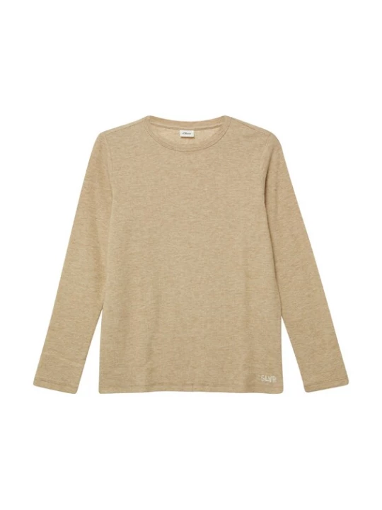 Foto van product s.Oliver Shirt beige gemêleerd