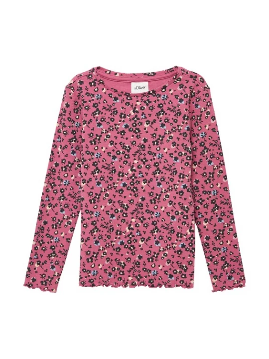 Foto van product s.Oliver Shirt beige / hemelsblauw / pink / zwart