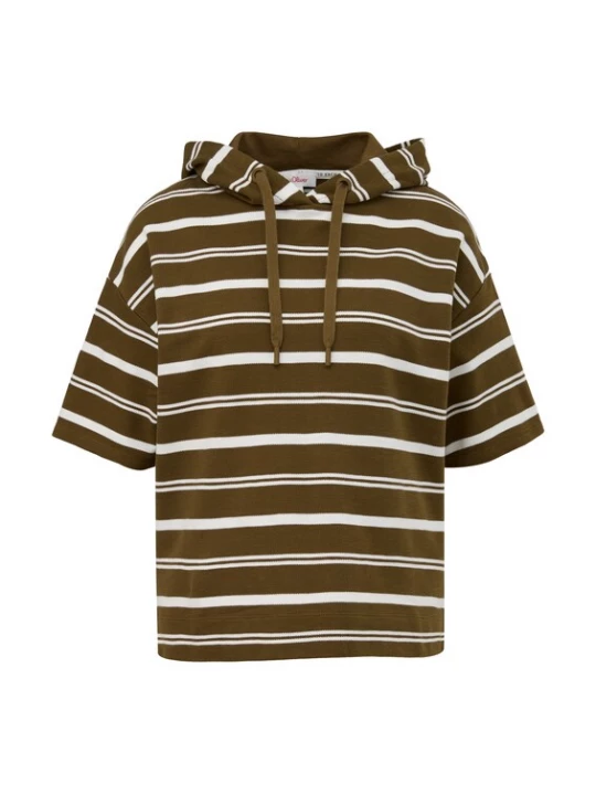 Foto van product s.Oliver Shirt beige / olijfgroen