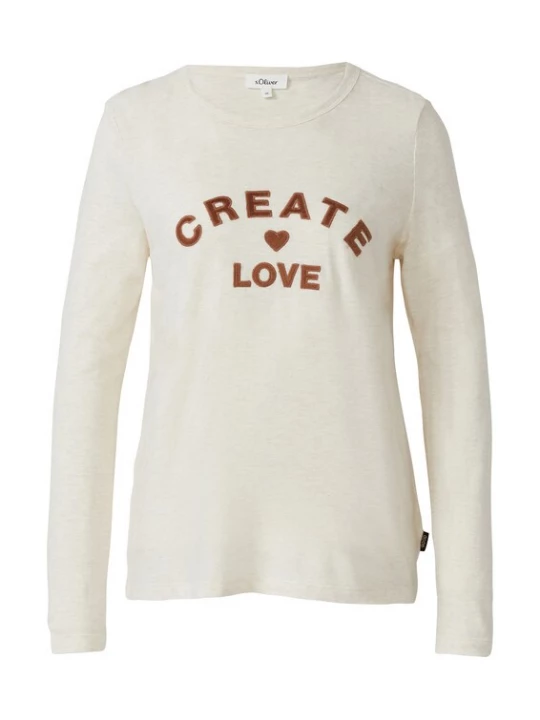 Foto van product s.Oliver Shirt beige / rood