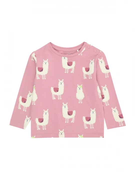 Foto van product s.Oliver Shirt beige / rosa / donkerroze / zwart