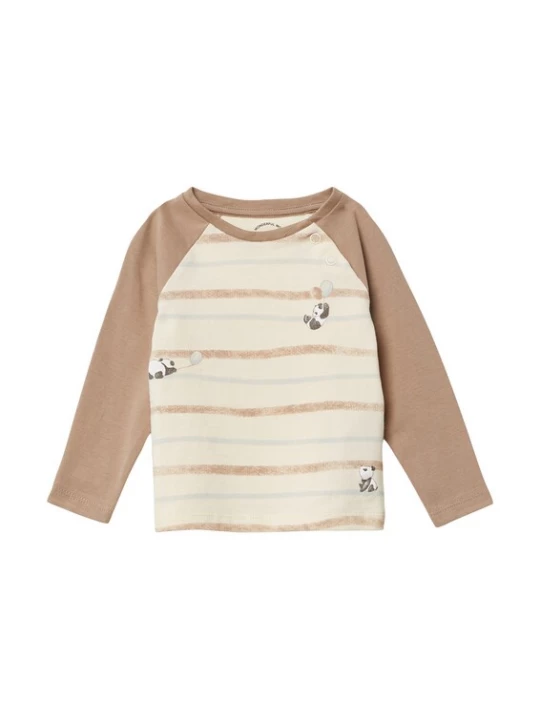 Foto van product s.Oliver Shirt beige / sand / blauw / zwart