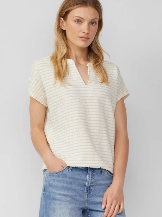 Foto van product s.Oliver Shirt beige / wit