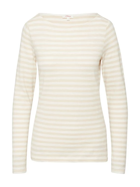 Foto van product s.Oliver Shirt beige / wit