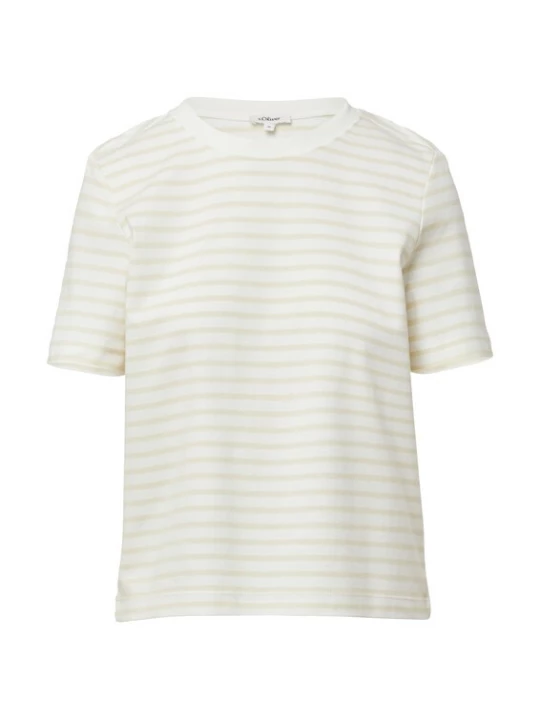 Foto van product s.Oliver Shirt beige / wit