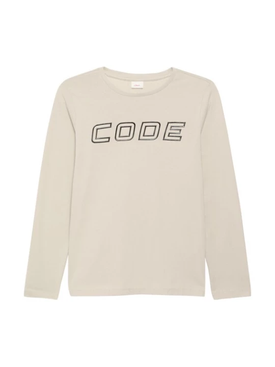 Foto van product s.Oliver Shirt beige / zwart