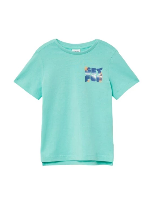 Foto van product s.Oliver Shirt blauw / aqua / oranje / wit