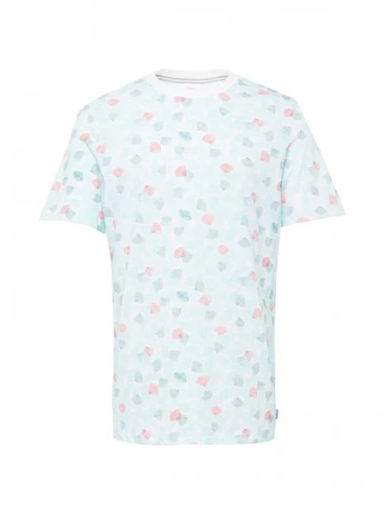 Foto van product s.Oliver Shirt blauw / aqua / rood / wit