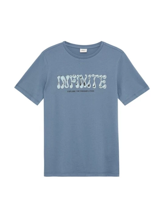 Foto van product s.Oliver Shirt blauw denim / lichtblauw / zwart
