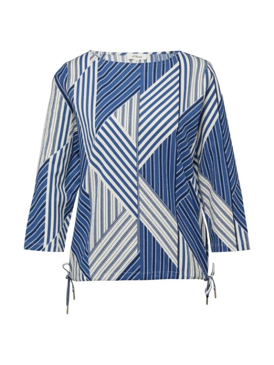 Foto van product s.Oliver Shirt blauw / donkerblauw / wit