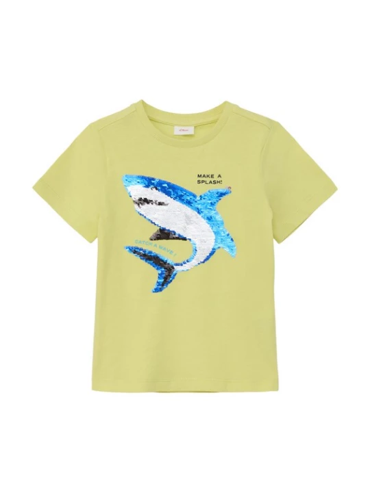 Foto van product s.Oliver Shirt blauw / geel / zwart / wit