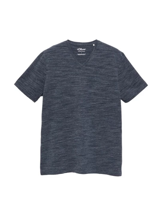 Foto van product s.Oliver Shirt blauw gemêleerd
