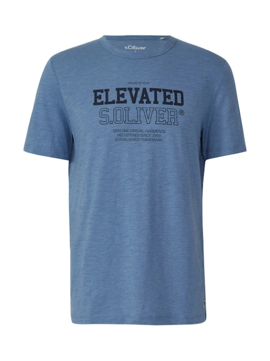 Foto van product s.Oliver Shirt blauw gemêleerd / zwart