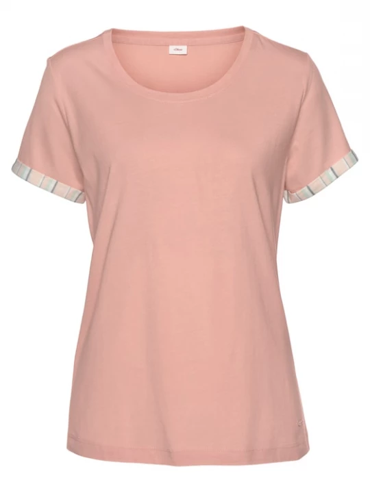 Foto van product s.Oliver Shirt blauw / groen / abrikoos / wit