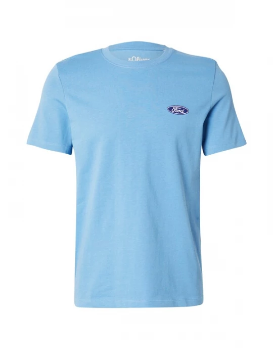 Foto van product s.Oliver Shirt blauw / hemelsblauw / wit