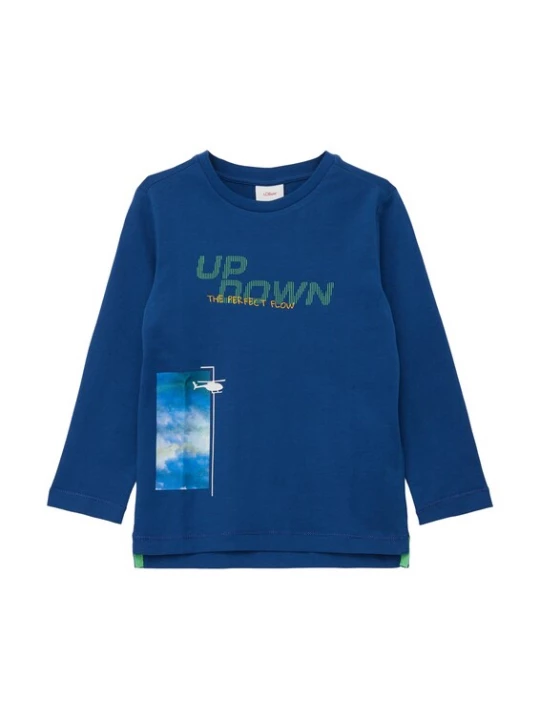 Foto van product s.Oliver Shirt blauw / kobaltblauw / groen / oranje