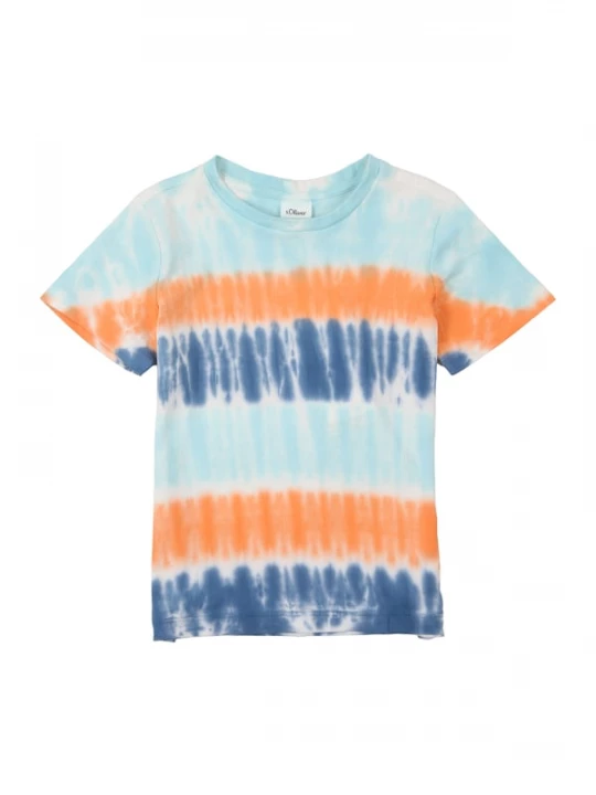 Foto van product s.Oliver Shirt blauw / lichtblauw / oranje