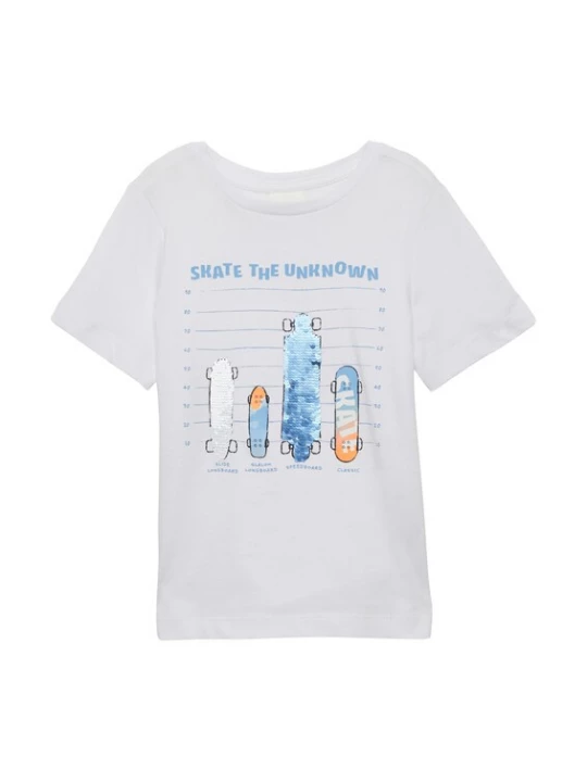 Foto van product s.Oliver Shirt blauw / lichtblauw / oranje / wit